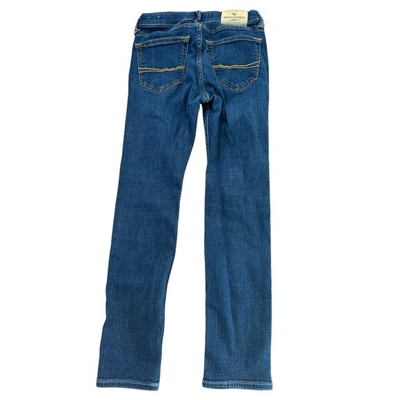 Abercrombie Kids Girl Blue Dark Wash Mid Rise Skinny Jeans Size 11/12 - Picture 3 of 3